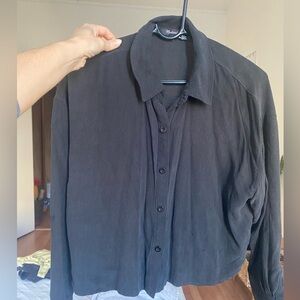 Madewell Black Collared Shirt